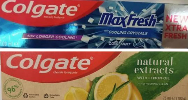 משחות השיניים מתוצרת סין ותאילנד