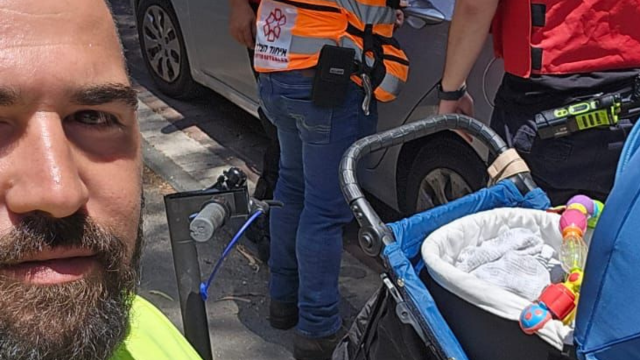 מתנדבי ארגון ידידים חילצו תינוק שננעל ברכב בקרית מוצקין